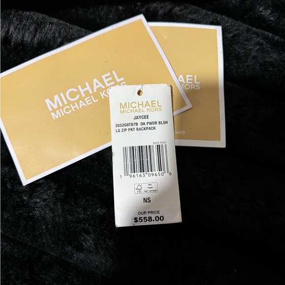 Authentic Michael Kors large Jaycee Backpack in the Powder Blush/Monogram color - Picture 2 of 8